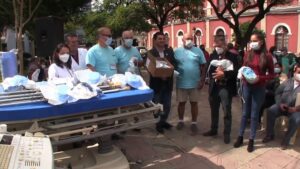 GAMT recibe aparatos e insumos médicos para equipar al hospital San Antonio