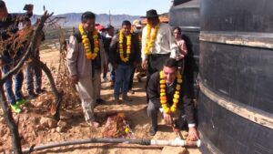 Alcalde Torres entregó matriz de agua potable en el barrio Las Viñas