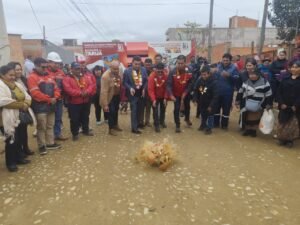Alcaldía de Tarija entrega 30 cuadras empedradas para el Distrito 7