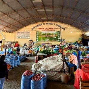 ​Cables de hace 40 años y riesgo de electrocución generan temor en el Mercado Campesino
