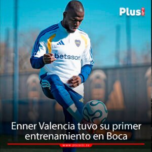 Enner Valencia tuvo su primer entrenamiento en Boca