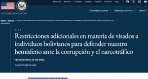 Dieciséis de los 28 bolivianos sin visa a EEUU fueron o son parte de la Justicia o la Fiscalía