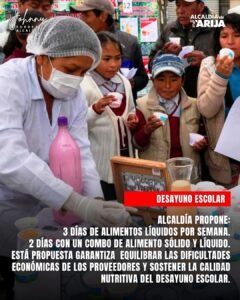 DESAYUNO ESCOLAR: UNA PROPUESTA PARA GARANTIZAR SU CALIDAD