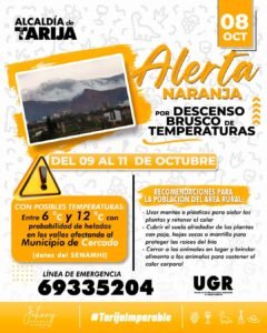 ⚠️ ALERTA NARANJA EN EL MUNICIPIO DE CERCADO